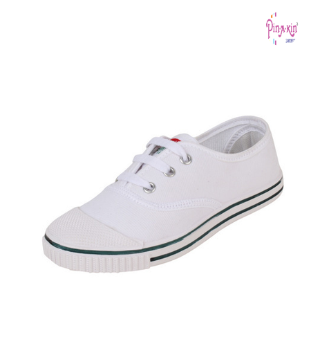 White Canvas Shoes | Pinakin Garments